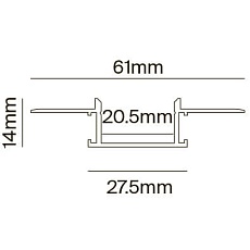 Профиль Maytoni Technical ALM011S-2M 1