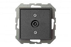 ТВ-розетка оконечная Liregus Epsilon антрацит 28-1142 3