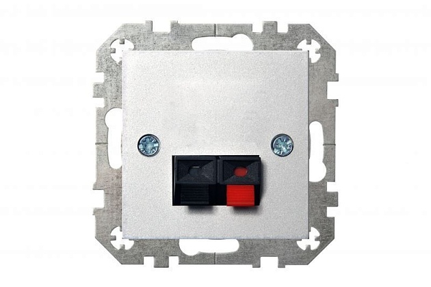 Аудиорозетка Liregus Epsilon серебро 28-184 Фото № 2