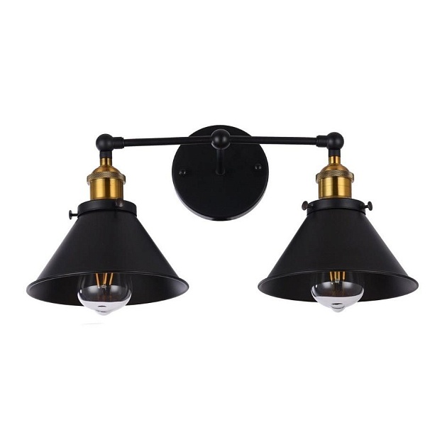 Бра Lumina Deco Gubi LDW B018-2 BK изображение 1 Бра Lumina Deco Gubi LDW B018-2 BK Фото № 1