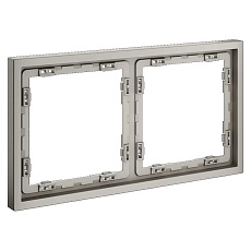 Рамка пластиковая Voltum S70 на 2 поста, (кашемир) VLS100203