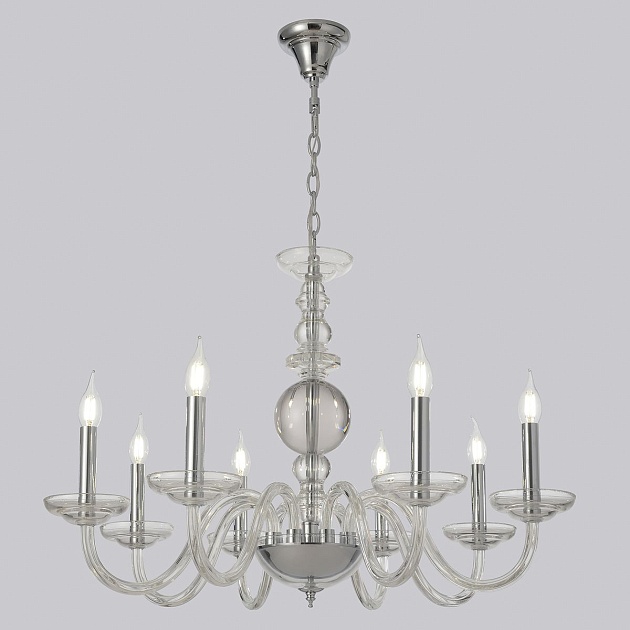 Подвесная люстра Crystal Lux ARABESQUE SP8 CHROME изображение 3 Подвесная люстра Crystal Lux ARABESQUE SP8 CHROME Фото № 3