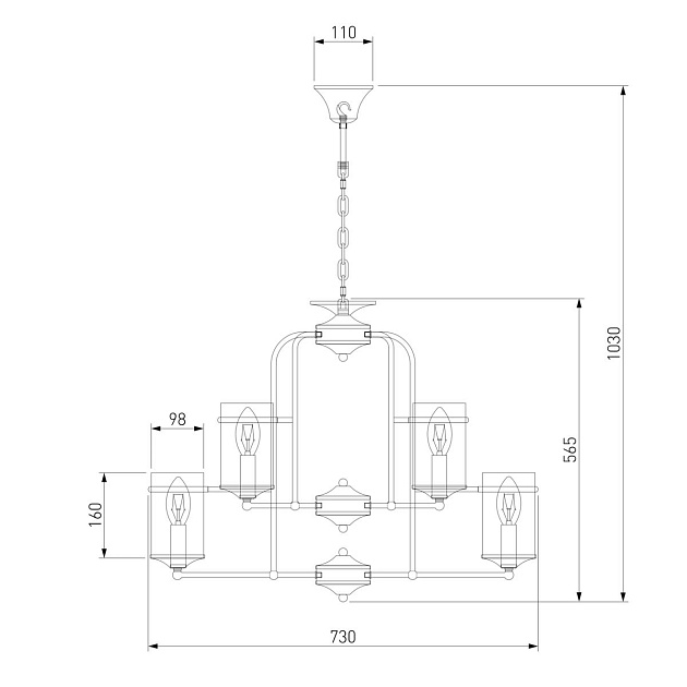 Подвесная люстра Eurosvet 60040/9 античная бронза Фото № 2