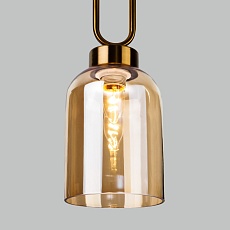 Подвесной светильник Eurosvet Flou 50229/1 янтарный 3