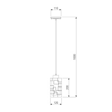 Подвесной светильник Eurosvet 50002/1 хром 1