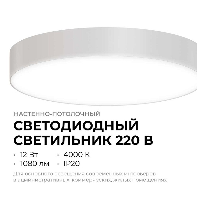 Светильник светодиодный накладной Apeyron 18-151 Фото № 2