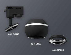 Комплект трекового светильника Ambrella Light XT1102042 SBK/PSL (A2521, C1102, N7023) 1