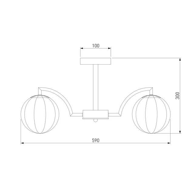 Потолочная люстра Eurosvet Оптима Eden 30178/5 латунь Фото № 2