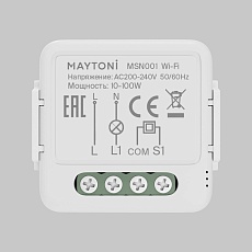 Wi-Fi выключатель одноканальный (без нуля) Maytoni Technical Smart home MSN001 3