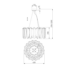 Подвесная люстра Bogates Canaria 326/8 Smart 1
