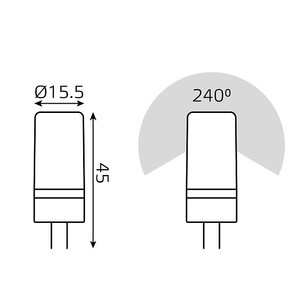 Лампа cветодиодная Gauss G4 5W 4100K прозрачная 18725 изображение 2 Лампа cветодиодная Gauss G4 5W 4100K прозрачная 18725 Фото № 2