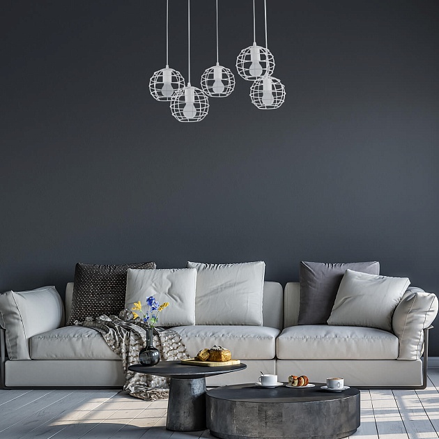 Подвесная люстра Arte Lamp A1110SP-5WH изображение 2 Подвесная люстра Arte Lamp A1110SP-5WH Фото № 2