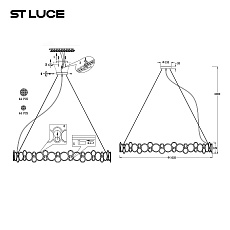 Подвесная люстра ST Luce Swatch SL6133.313.16 1