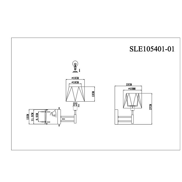 Бра Evoluce Lagoro SLE105401-01 изображение 2 Бра Evoluce Lagoro SLE105401-01 Фото № 2