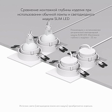 Встраиваемый светильник Denkirs Rodvig DK3072-WH 3
