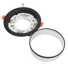 Светильник встраиваемый Feron DL700  потолочный GX70 черный круг 51094 3