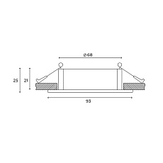 Встраиваемый светильник Hesby Lighting Hesby Atlas IP20,10Вт, GU5.3, черный HSBL_0118 2