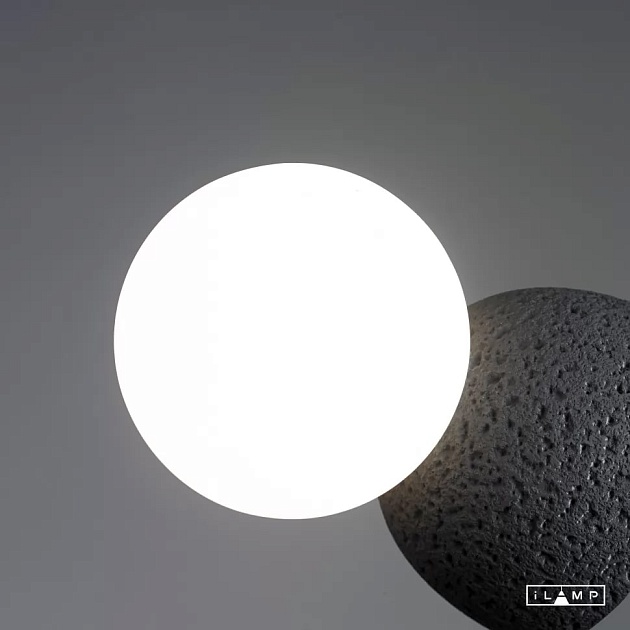 Бра iLamp Foxtrot 10695W/1-D100 BK-WH Фото № 7