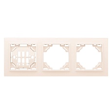 Рамка 3-местная горизонтальная бежевый Минск EKF ERM-G-303-20