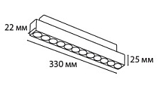 Трековый светодиодный светильник Italline IT012-5022 black 3000K 1