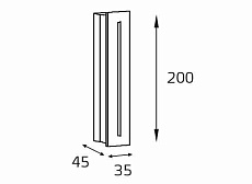Встраиваемый светодиодный светильник Italline IT03-1420 black 1