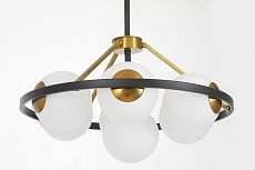 Подвесная люстра Lumina Deco Donzano LDP 8034-7 BK+WT 1