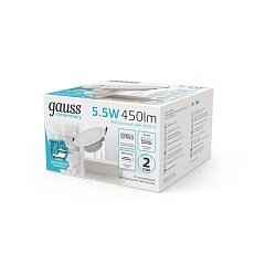 Встраиваемый светодиодный светильник Gauss Elementary Downlight 999420205 1