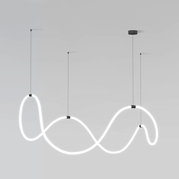 Подвесной светодиодный светильник Eurosvet 90288/1 черный Фото № 1