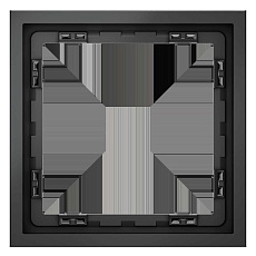 Рамка пластиковая Voltum S70 на 1 пост, (графит) VLS100107
