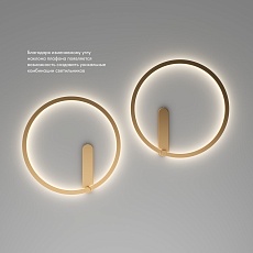 Настенный светодиодный светильник Denkirs Round DK5035-SG 2