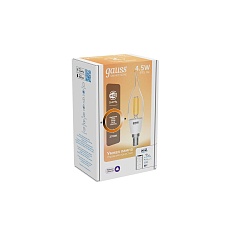 Лампа светодиодная диммируемая филаментная Gauss Smart Home Filament E14 4,5W 2700K прозрачная 1260112 5
