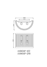 Настенный светильник Arte Lamp Anetta A1065AP-2PB 1