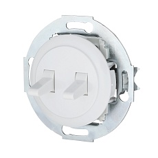 Выключатель LK Studio 2-рычажковый (схема 5) 16 A, 250 B (белый) Vintage 882304-1 1