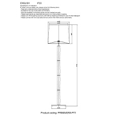 Торшер Crystal Lux Primavera PT1 Chrome 1