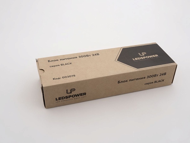 Блок питания LEDS POWER 300Вт 24В BLACK 003078 изображение 1 Блок питания LEDS POWER 300Вт 24В BLACK 003078 Фото № 1