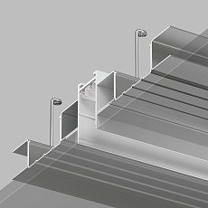 Шинопровод встраиваемый однофазный Denkirs Smart Hide TR2013-WH 2
