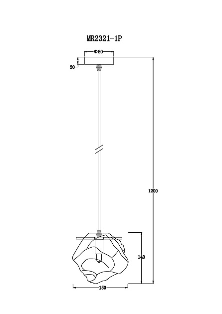 Подвесной светильник MyFar Stella MR2321-1P Фото № 2