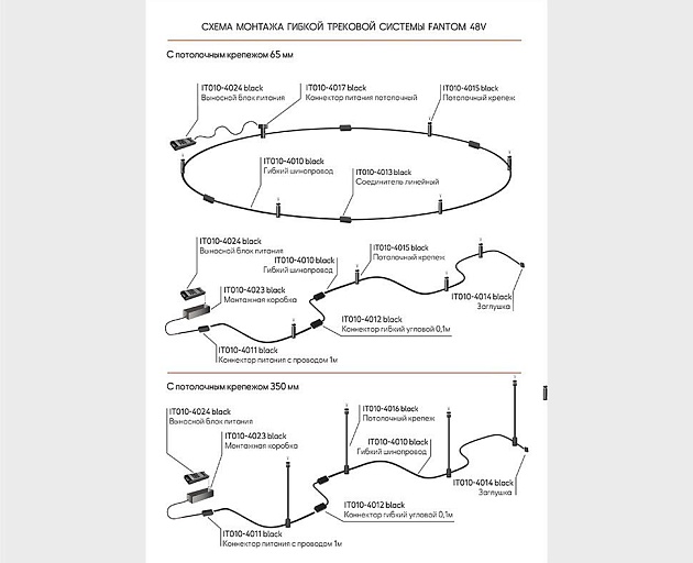 Коннектор питания Italline Fantom IT010-4011 black Фото № 3