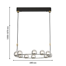 Подвесная светодиодная люстра Favourite Rosio 4291-10P 1