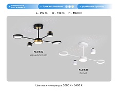 Потолочная светодиодная люстра Ambrella light Comfort LineTech FL51631 2