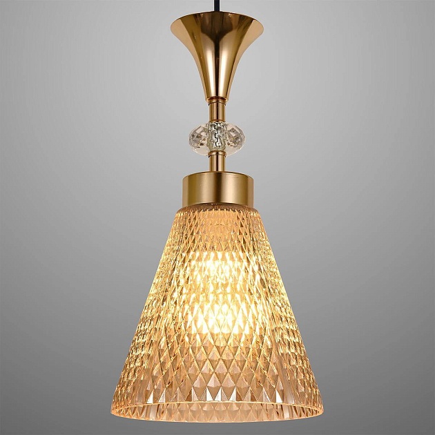 Подвесная люстра Reluce 02005-0.9-05 Amber изображение 2 Подвесная люстра Reluce 02005-0.9-05 Amber Фото № 2