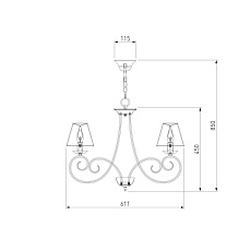 Подвесная люстра Bogates 280/6 1