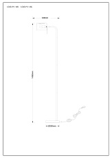 Торшер Arte Lamp Sebastian A7051PN-1BK 1