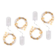 Светодиодная гирлянда ФАZA роса жёлтая (4шт) DC-G05-20YS4