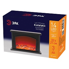 Светодиодная новогодняя фигура ЭРА ЕGNIK - 06 камин 14 LED Б0051947 1