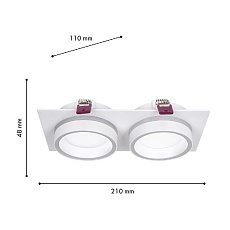 Встраиваемый светильник Favourite 4650-2C 1