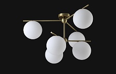 Потолочная люстра Crystal Lux FELIZ SP-PL6 BRONZE/WHITE 2