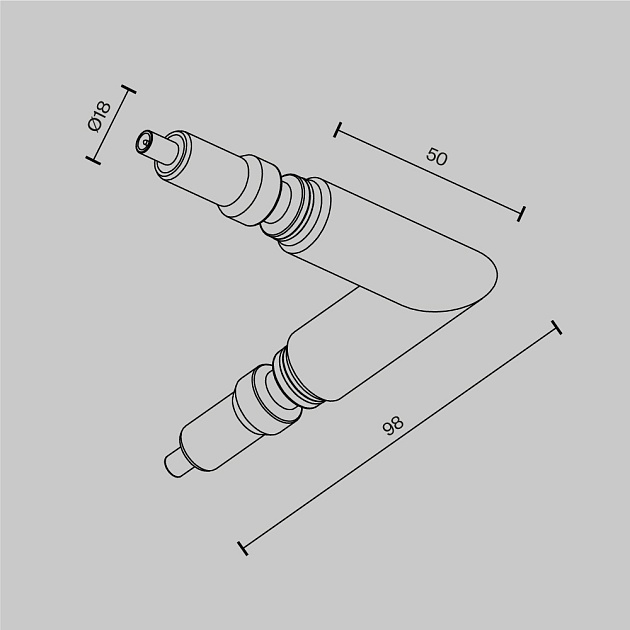 L-образный коннектор Maytoni Technical CA006EC-B Фото № 6