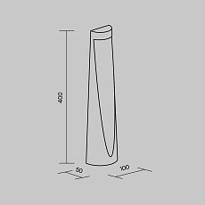 Уличный светодиодный светильник Maytoni Konus O463FL-L7GF3K 1