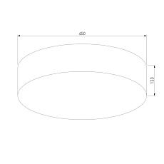 Потолочный светильник TK Lighting 1087 Rondo Graphite 1